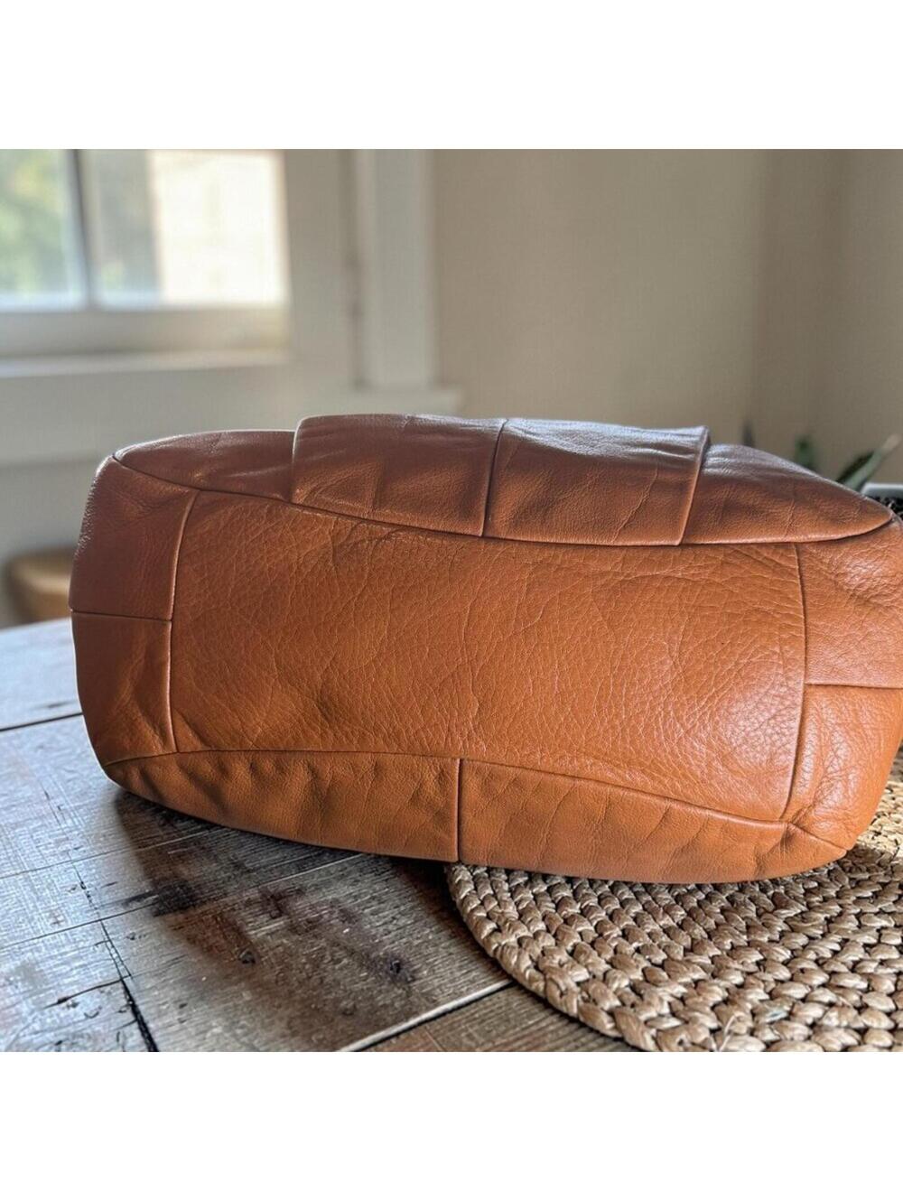 Coach Madison Abigail #18612 Pebbled Leather Hobo Bag in Saddle Tan - Picture 7 of 13